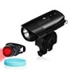 5：55から【タイムセール】自転車ヘッドライト LED高輝度 1200mAh USB充電 IP65防水(ブラック)が激安特価！