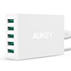 【12時～24時】Aukey 50W 10A 5ポート USB急速充電器 PA-U33 1,799円！2000円以上 or プライム会員は送料無料！【日替り最大40％オフ】