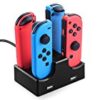 【タイムセール】 Nintendo Switch Joy-Con用 充電グリップ 4台同時に充電対応可が激安特価！