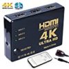 HDMI切替器 3入力1出力 3D映像 4Kx2K 自動手動切換え リモコン付 HDTV DVD AppleTV PC PS3 PS4 Xbox等対応が激安特価！