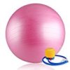 0：05から【タイムセール】バランスボール ヨガボール 55cm エクササイズ 体幹トレーニング ポンプ付Fitnes Exercise Gym Fit Training Yoga Ballが激安特価！