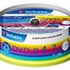 三菱ケミカルメディア Verbatim 1回記録用 DVD-R DHR47JP25V1 (片面1層/1-16倍速/25枚)が激安特価！