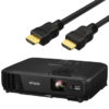 【17時】EPSON 3LCD WXGAプロジェクター EB-W420 3m HDMIケーブル付き 実質27095円 送料無料