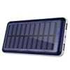 【タイムセール】モバイルバッテリー ソーラーチャージャー 超大容量20000mAh ソーラー充電器が激安特価！