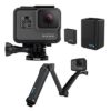 【24時まで】GoPro ウェアラブルカメラ HERO5 Black+デュアルバッテリーチャージャー+バッテリー+3wayセット プライム会員送料込44246円