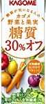 ★カゴメ 野菜と果実糖質30%オフ 200ml×24本が1,526円！