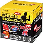 【タイムセール】コクヨ CD/DVDケース メディアパス 1枚収容 100枚 黒 EDC-CME1-100Dが激安特価！
