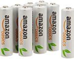 ★【タイムセール】Amazonベーシック 充電式ニッケル水素電池 単3形8個パック (最小容量1900mAh、約1000回使用可能) が1,478円！