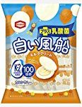★【タイムセール】亀田製菓 白い風船ミルククリーム 18枚×12袋が1608円！