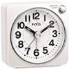 【タイムセール】セイコー クロック 目覚まし時計 アナログ PYXIS ピクシス 白 パール NR437W SEIKOが激安特価！