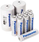 【タイムセール】パナソニック eneloop 単3形充電池 8本パック スタンダードモデル 単1サイズ変換スペーサー2本付 1,584円！