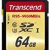 【タイムセール】 Transcend SDXCカード 64GB UHS-I U3対応 (最大読込速度95MB/s,最大書込速度60MB/s) U3シリーズ 4K動画撮影 TS64GSDU3E (FFP)が激安特価！