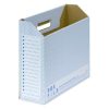 プラス ファイルボックス エコノミー 10冊 A4横 背幅100mm ブルー 553-988 プライム会員送料込705円(70.5円/冊)