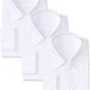 【タイムセール】 [アトリエサンロクゴ]白ワイシャツ 3枚セット 形態安定 長袖Yシャツ/6041-3set メンズが激安特価！