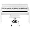 0時から【タイムセール】KORG 電子ピアノ LP-180-WH 88鍵 ホワイト 椅子セットが激安特価！