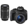 【17時】Canon 小型軽量デジタル一眼レフ EOS Kiss X7 ダブルズームキット 実質40552円 送料無料