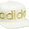 【爆下げ】(アディダス)adidas(アディダス) AD  TWILL  SNAPBACK CAP 151-111017 26WH WHT/GOLD Fが激安特価！