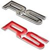 【愛車をRS風に!!】 汎用 RS ステッカー 3D 立体 エンブレム スポーツ クール カスタム (レッド) CO-RS-RDが激安特価！
