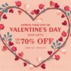【UP To 70%OFF！】Cafago.com Express Your Love on valentine’s day