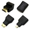 全部に対応 HDMI 接続 変換 ４つセット mini HDMI ＆ micro HDMI 90° L型 延長 コネクターが激安特価！