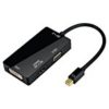 【タイムセール】Patech CL26B-JP － Mini DisplayPort（MiniDP）to DVI/HDMI/VGA変換アダプタ