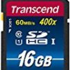 【タイムセール】【Amazon.co.jp限定】Transcend SDHCカード 16GB Class10 UHS-I対応 400× (最大転送速度60MB/s) TS16GSDU1PE (FFP)が激安特価！