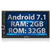 【タイムセール】Android 7.1 ナビ 2din 7インチ カーオーディオ RAM 2GB ROM 32GB 1080P 2秒起動 GPS スクリーンミラーリング Bluetooth Wifi OBD対応 進級版 18ヶ月保証が激安特価！