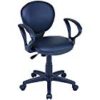 【大幅値下がり！】ナカバヤシ オフィスチェア デスクチェア 椅子 合成皮革張り 肘つき ブラック RZC-A271BKが激安特価！