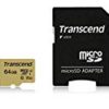 ★【タイムセール】【Amazon.co.jp限定】Transcend microSDXCカード 64GB MLC NAND フラッシュ採用 UHS-I Class10 TS64GUSD500S-Eが5,902円！