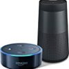 深夜2時まで【サイバーマンデー】Amazon Echo Dot (Newモデル)、ブラック + Bose SoundLink Revolve Bluetooth speaker 23,940円！